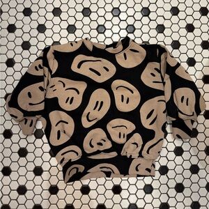 Molo Black and Tan Graphic Sweater